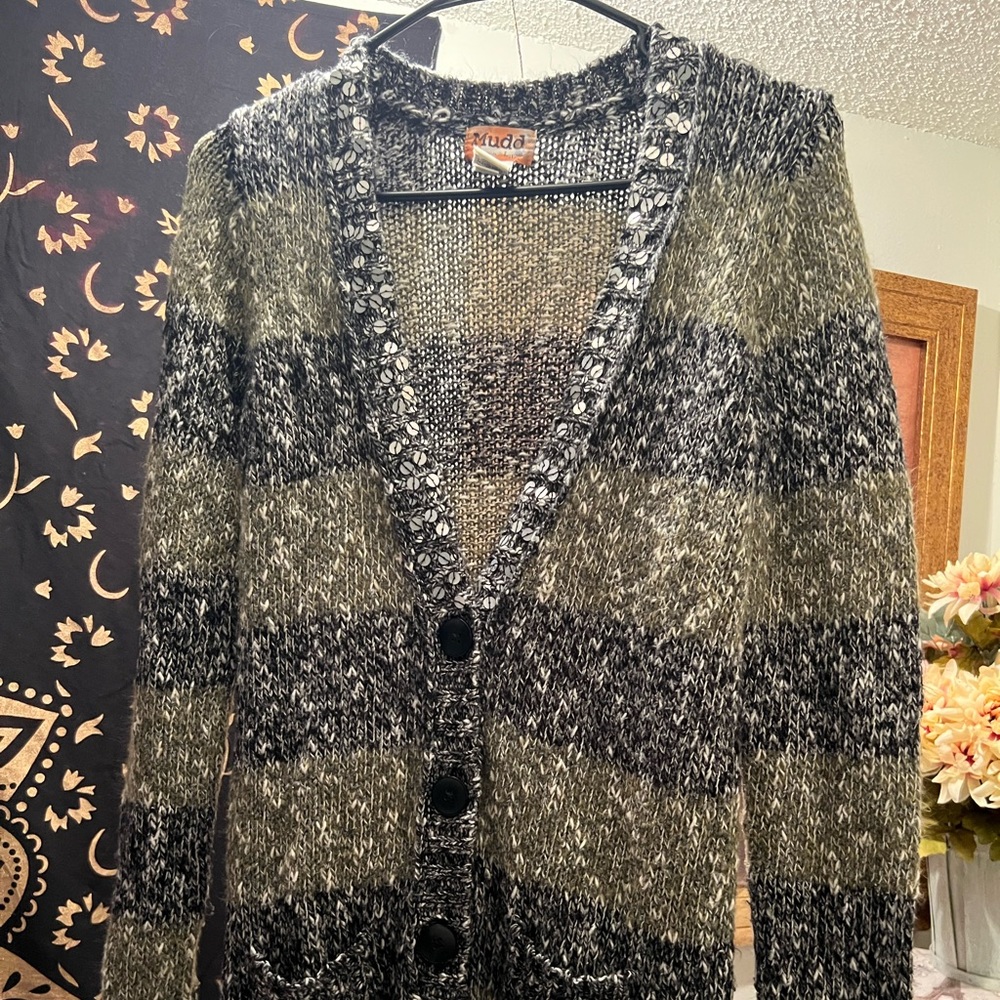 Mudd long button up sweater